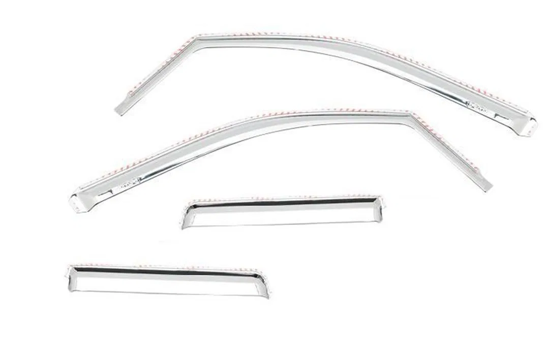 480242 – PUTCO Rainguard, In-Channel Chrome Plated ABS Plastic Set Of 4